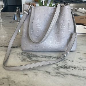 MCM Sara grey crossbody purse